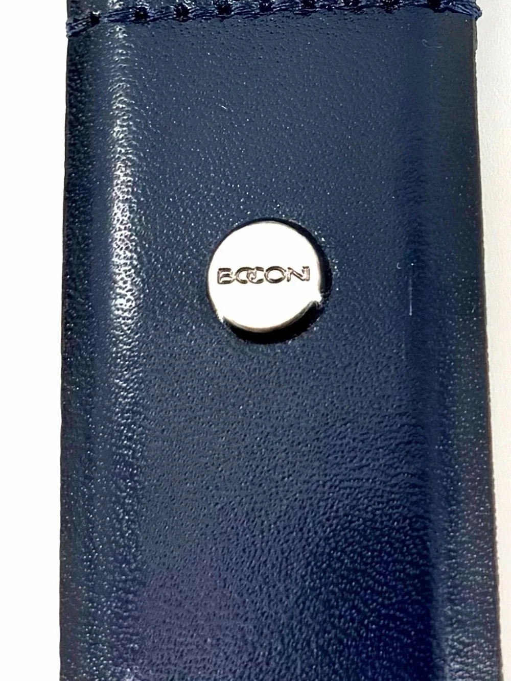 Authentic Boconi Men’s Leather Belt Navy Blue Size 34/85